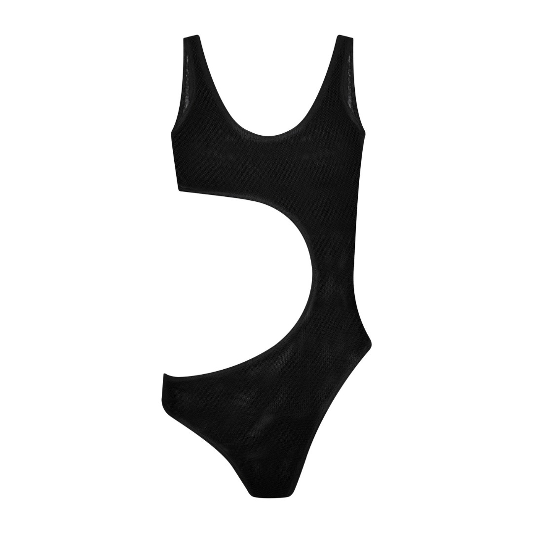 Tan-through le morne One Piece | Svart
