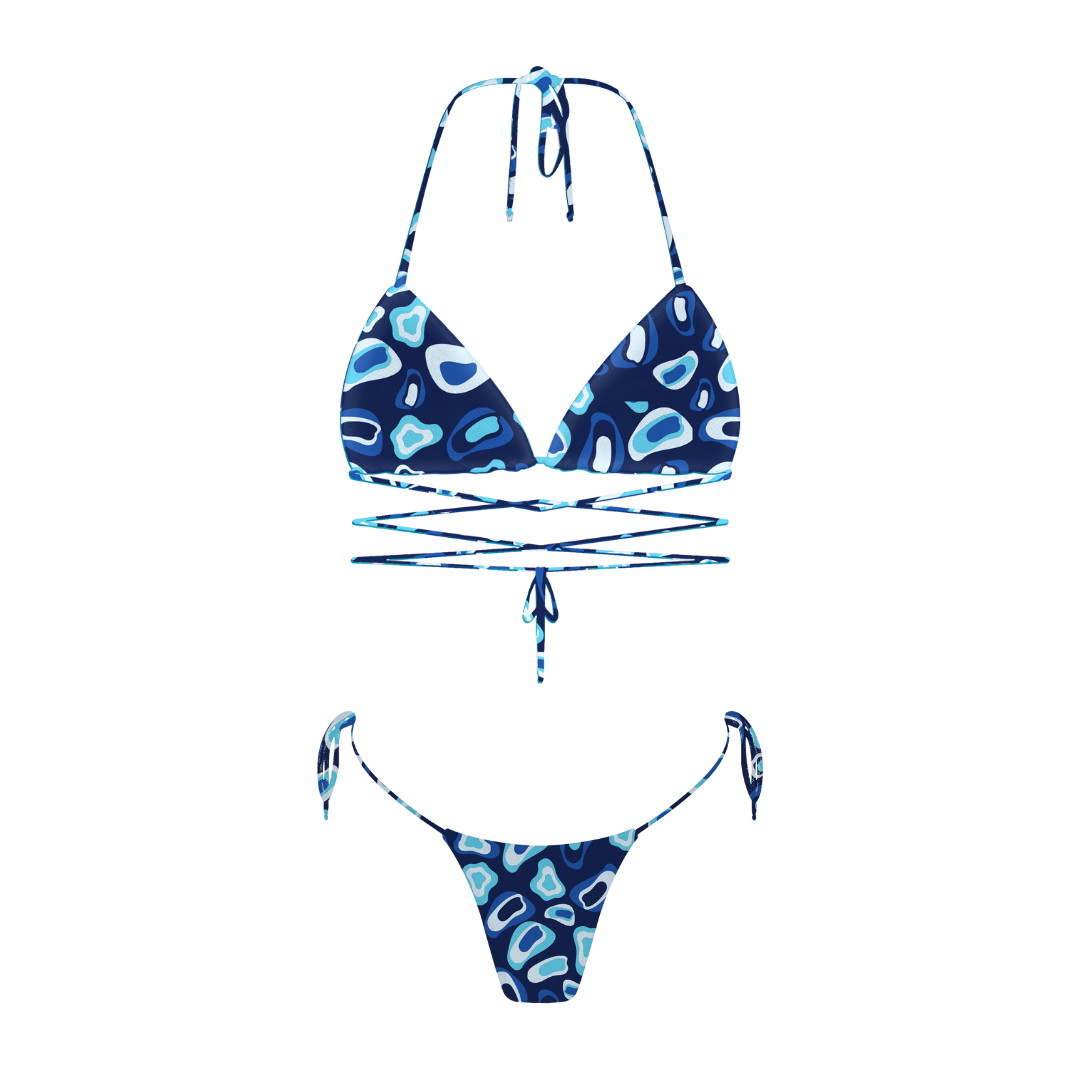 Fullt sett | Tan-í gegnum Kastani topp + Aruba Botn | Midnight Blue